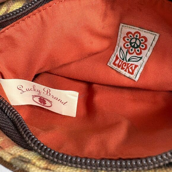 Lucky Brand Vintage Wristlet Coin Purse With Zipper and Strap - Picture 6 of 10